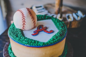 Atlanta Braves Groom's Wedding Cake
