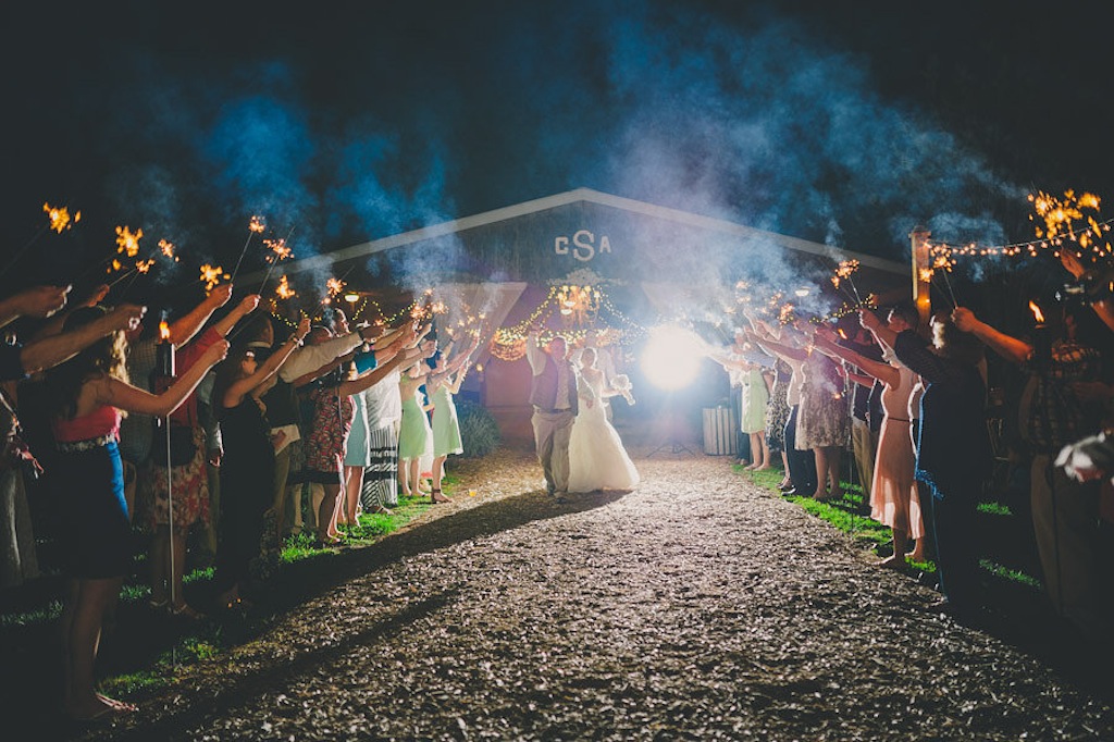 Sparkler Wedding Exit