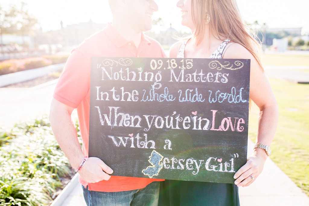 Jersey Girl Engagement Sign