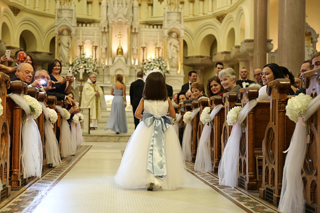 Flower Girl | Sacred Heart Catholic Church Downtown Tampa Wedding