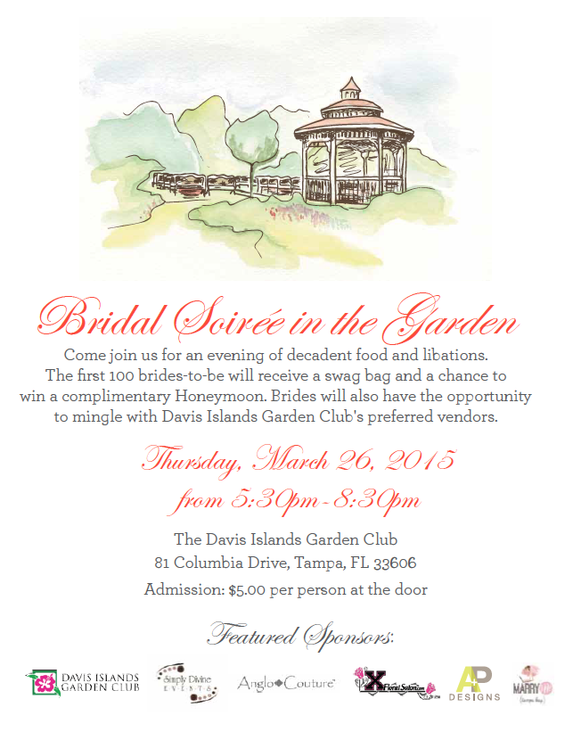 Davis Islands Garden Club Bridal Show – March 26, 2015