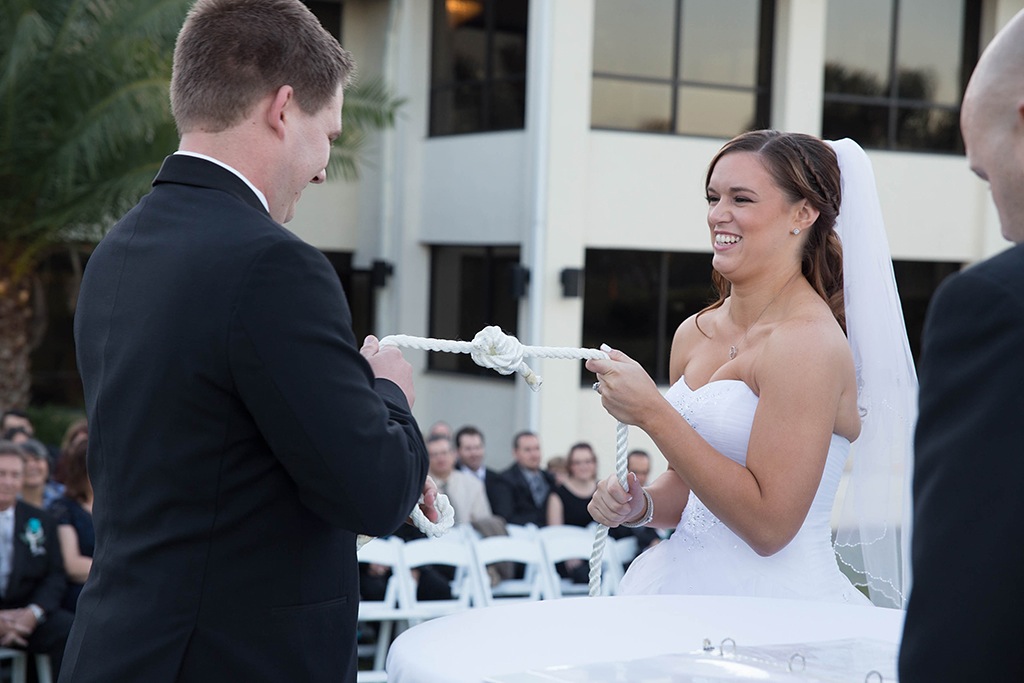 Bride and Groom Tying the Knot Wedding Ceremony Ideas
