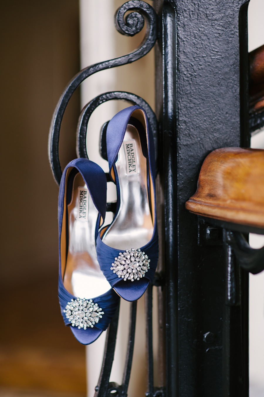 Blue Badgley Mischka Wedding Shoes