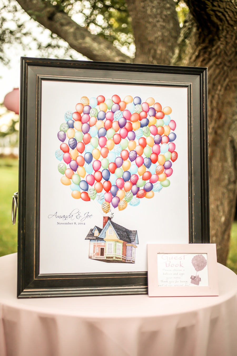 Up Themed Wedding Picture Guestbook