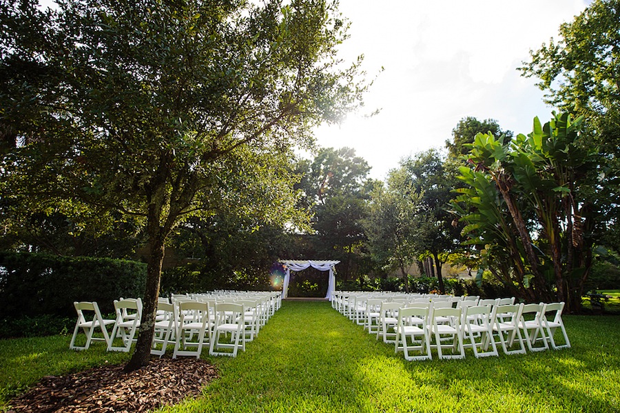 Tampa Garden Club Wedding Ceremony | Waterfront Wedding Venue on Bayshore Blvd