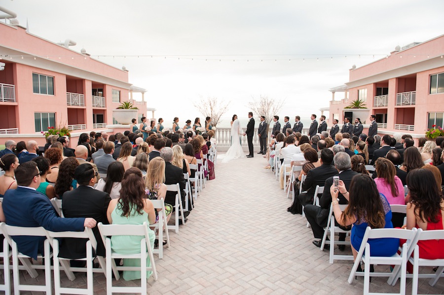 Rooftop Wedding Ceremony | Hyatt Clearwater Beach
