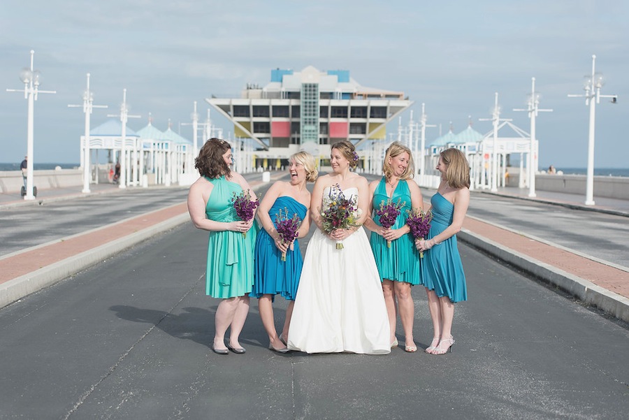 Blue and Green Bridesmaid Dresses