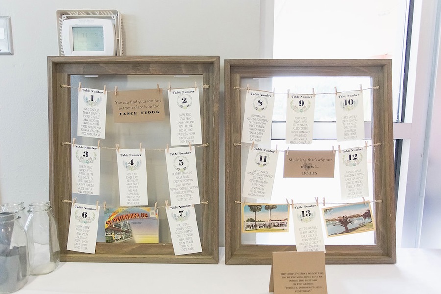 Wooden Wedding Seating Chart