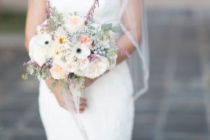 19 Pastel, Peach and White Wedding Bouquet