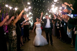 32 Wedding Sparkler Exit at NOVA 535 | Roohi Photography