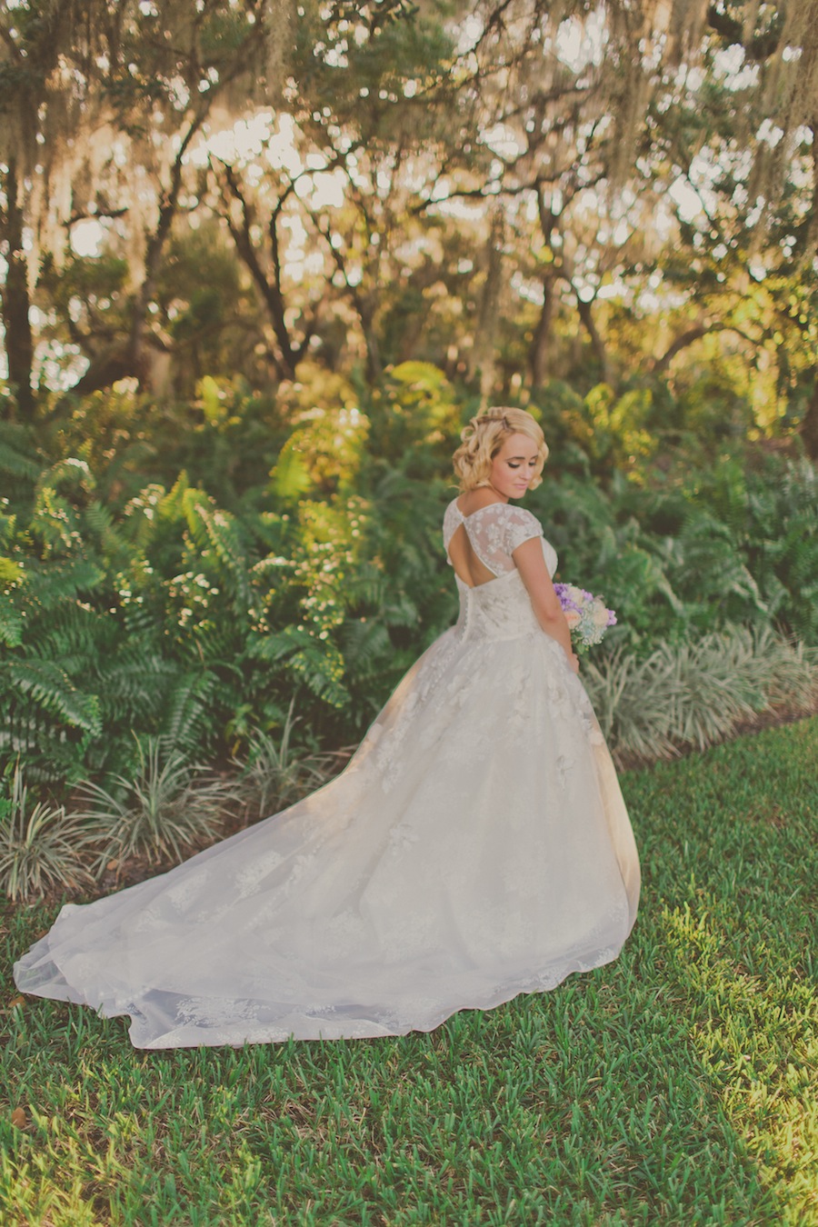 Melissa Sweet Lace Wedding Dress | Rustic Cross Creek Ranch Wedding