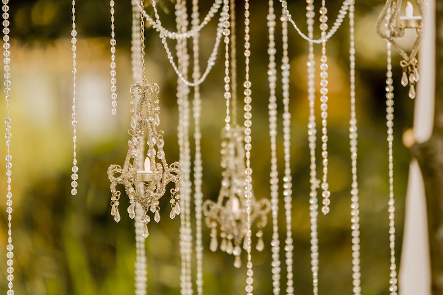Hanging Crystals | Wedding Ceremony Decor