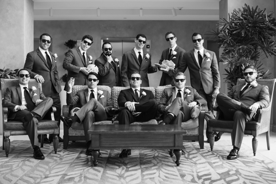 Cool Groomsmen in Sunglasses