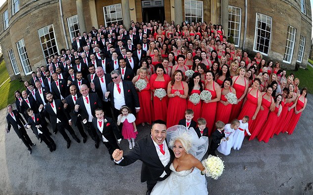 U.K. Couple Breaks World Record for Most Bridesmaids