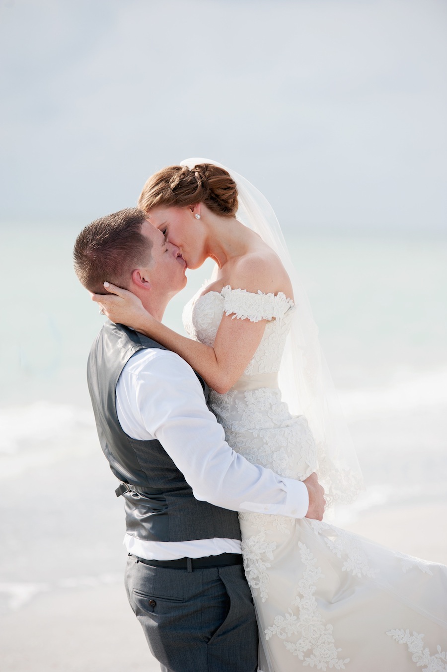 Bride and Groom Wedding Portrait | St. Pete Beach Wedding Photographer Essentia Photography
