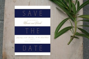 Nautical Coastal Stripe Wedding Invitations | Citrus Press Co, Tampa, FL
