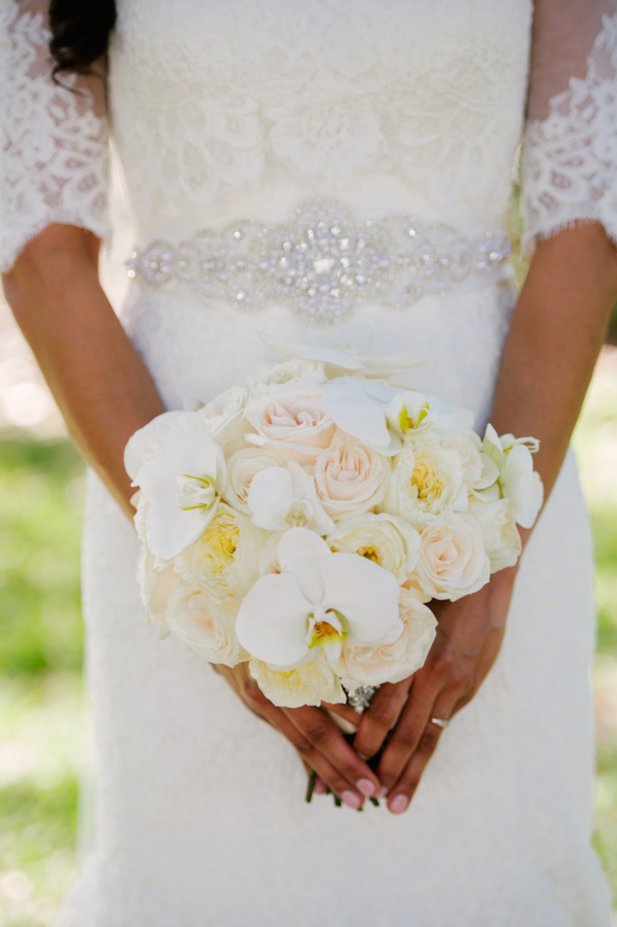 White Blush Wedding Bouquet