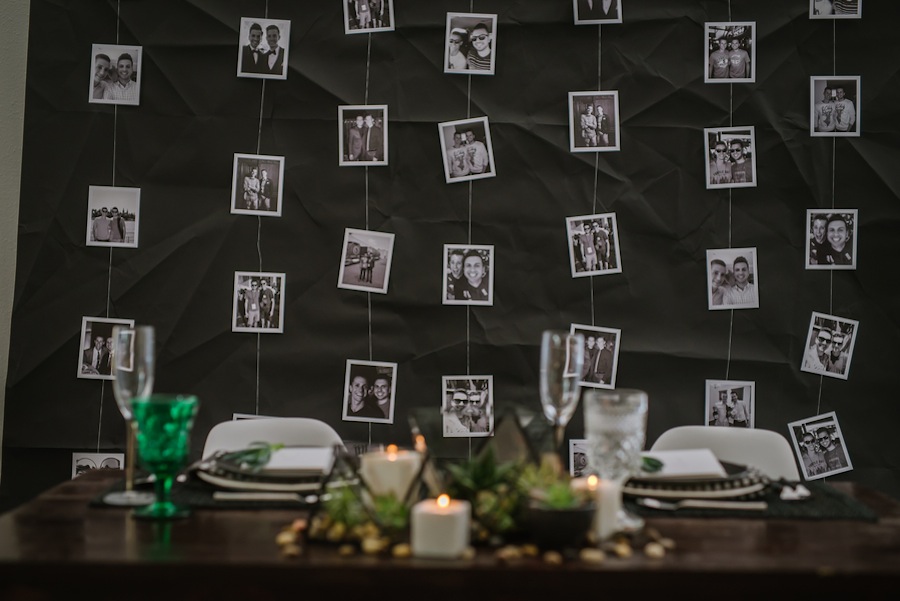 Photograph Memory Wall | Picture Curtain for Wedding Sweetheart Table