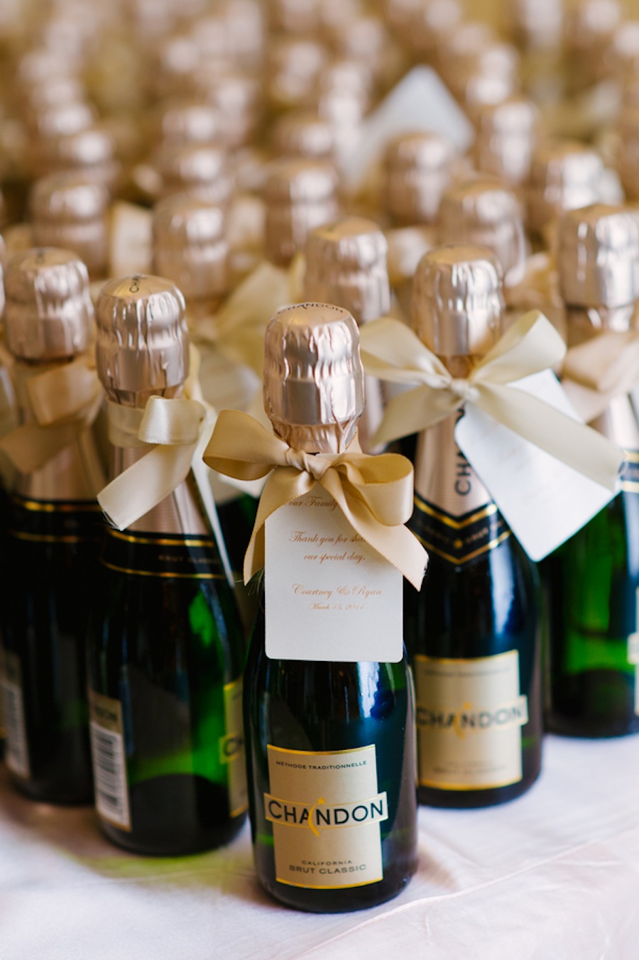 Champagne Wedding Favors