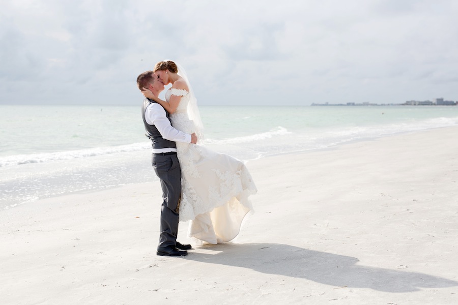 Bride and Groom Wedding Portrait | St. Pete Beach Wedding Photographer Essentia Photography