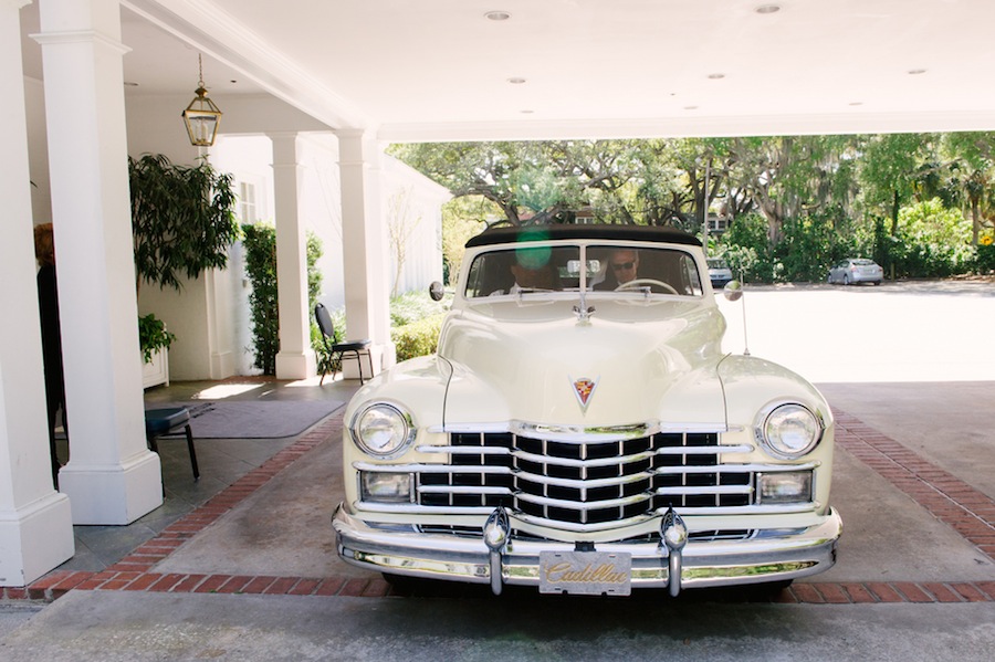 White Cadillac Wedding Limo | Tampa Wedding Transportation