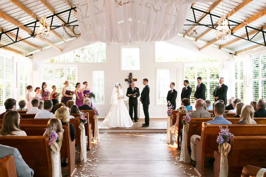 Rustic Cross Creek Ranch Wedding Ceremony | Country Church Tampa Bay Wedding