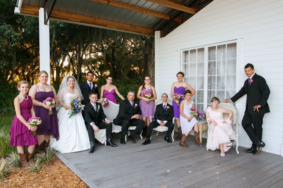 Rustic, Purple Bridesmaid Dresses | Wedding Bridal Party