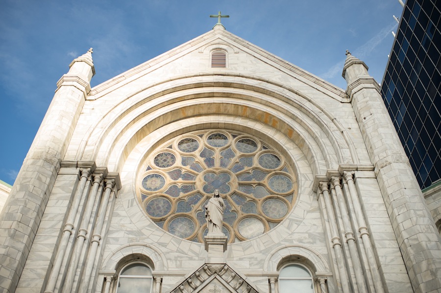 Sacred Heart Catholic Church Wedding | Downtown Tampa