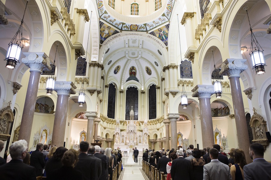 Sacred Heart Catholic Church Wedding Ceremony | Downtown Tampa