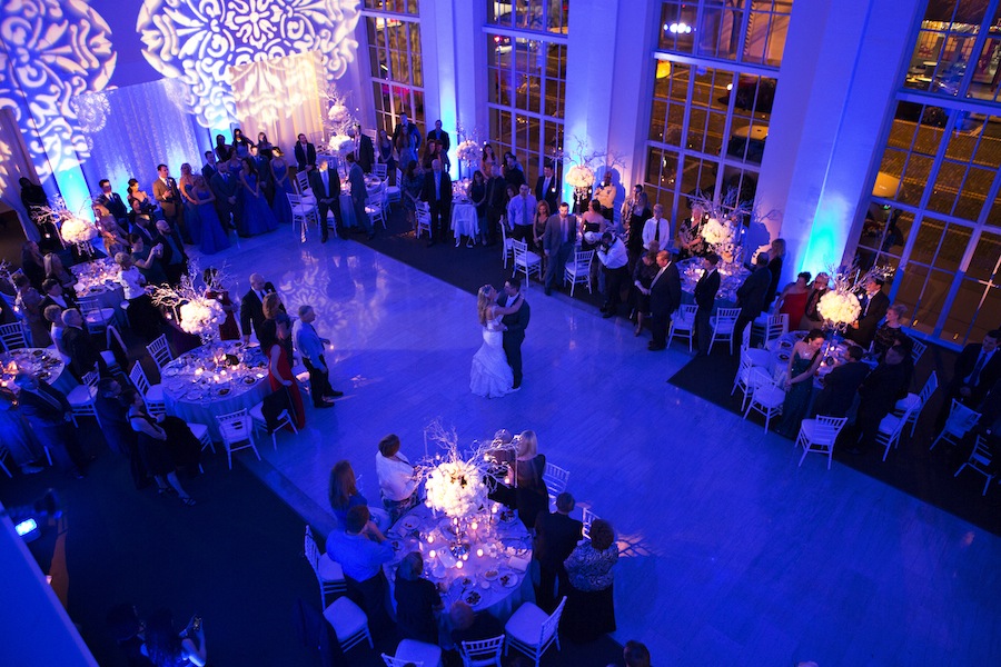 First Dance | Blue Lighting by Nature Coast Entertainment | Modern Wedding at the Vault