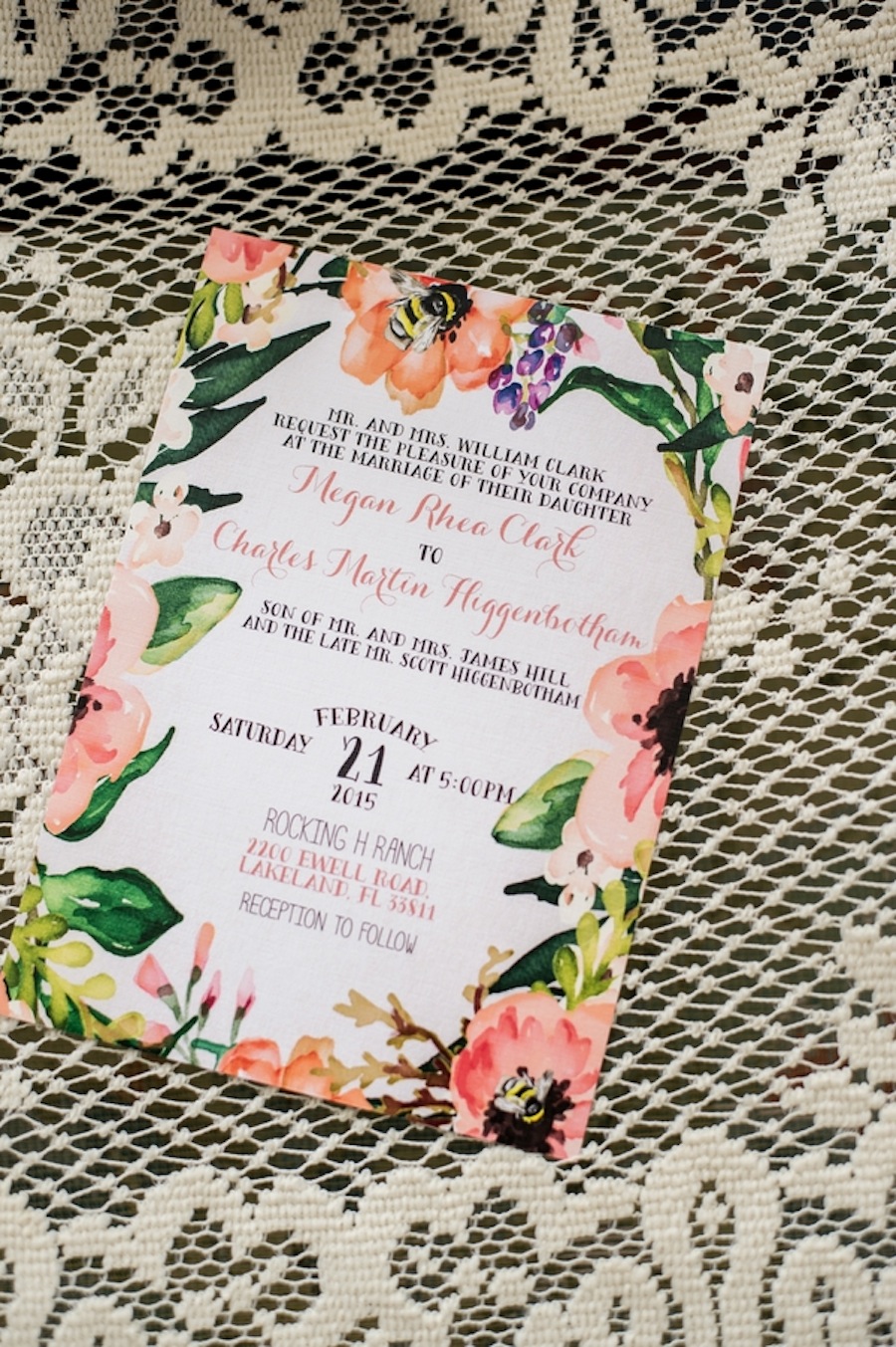 Floral Wedding Invitation