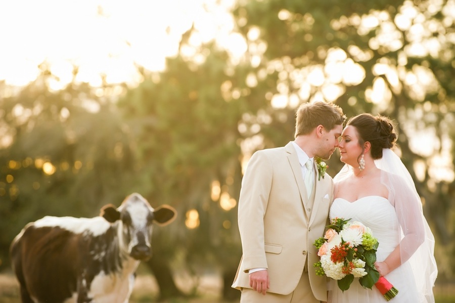 Rustic Wedding Bride & Groom Portrait | Lakeland/Tampa Bay Wedding Photographer Andi Diamond Photography