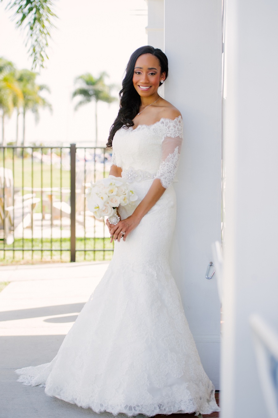 South Tampa Yacht & Country Club Bride Wedding Portrait