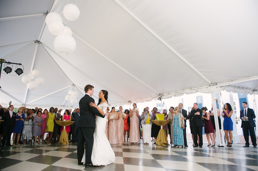 Tampa Yacht and Country Club Outdoor Tented Wedding Reception