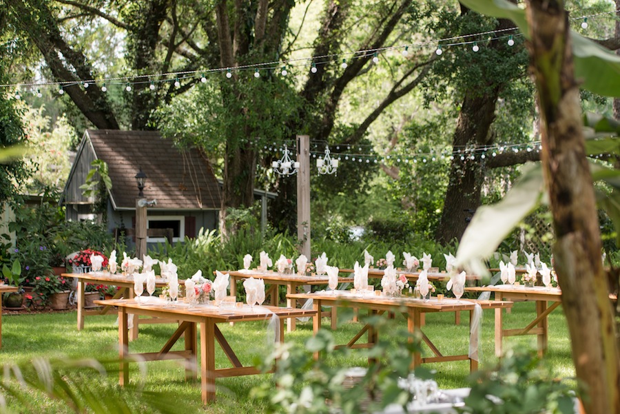 Rustic, Country Outdoor Wedding Reception