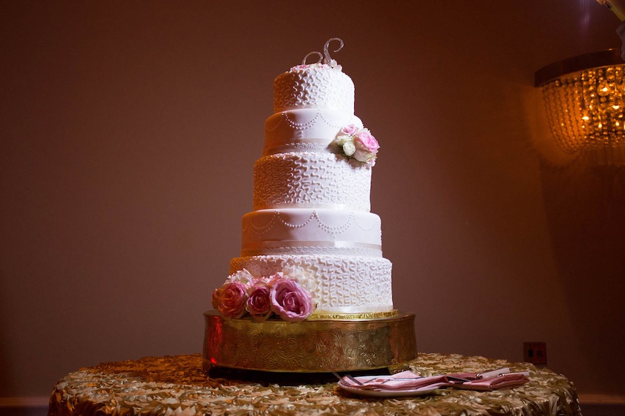 5-Tier Traditional Round Wedding Cake