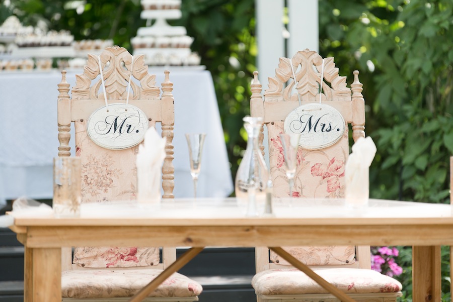 Mr. Mrs Head Table Wedding Chairs