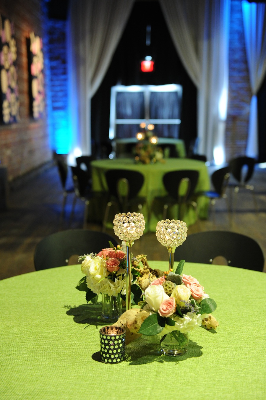 Pink and White Centerpieces by Apple Blossoms Floral Designs | Marry Me Tampa Bay Wedding Speed Networking Event