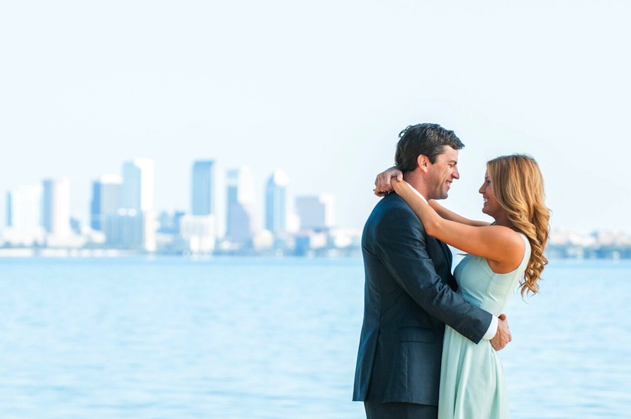 Bayshore Boulevard Wedding Portrait South Tampa | Caroline & Evan Photography