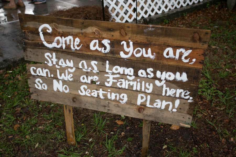 Rustic Wedding Ceremony Yard Sign