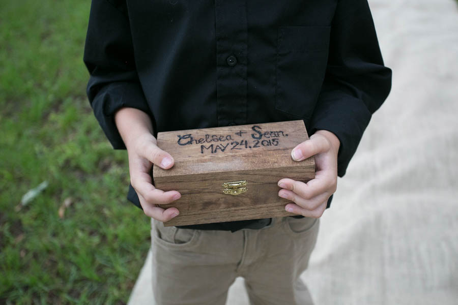 Rustic Wooden Ring Bearer Wedding Box