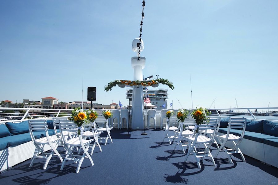 Yacht StarShip Wedding Ceremony | Tampa Waterfront Wedding Venue