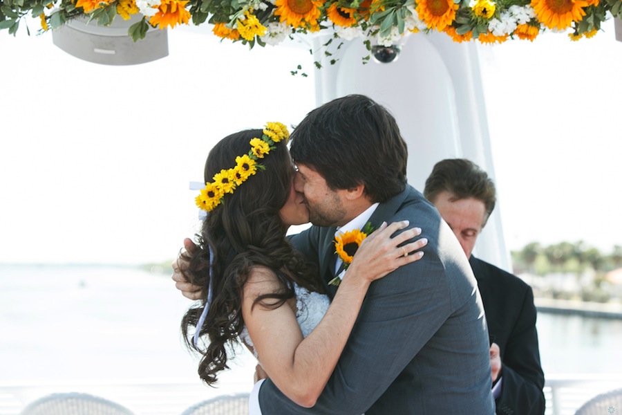 Yacht StarShip Wedding Ceremony Tampa Waterfront Wedding Venue | Carrie Wildes Photography