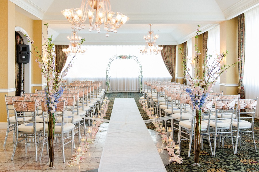 Blush Pink & Blue Fairy Tale Wedding Ceremony | Tampa Wedding Venue Centre Club Wedding