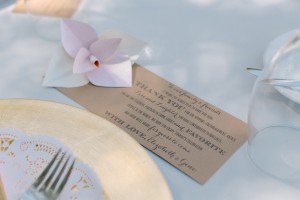 Thank You Wedding Place Card