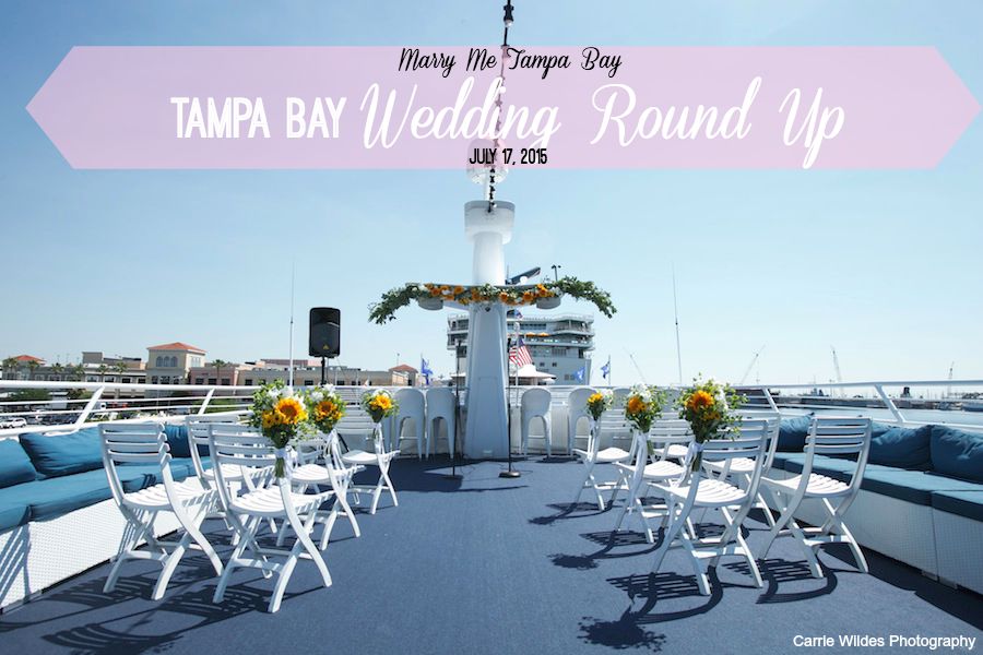 Tampa Bay Wedding Round Up: July 17, 2015 | Yacht StarShip Wedding | Carrie Wildes Photography