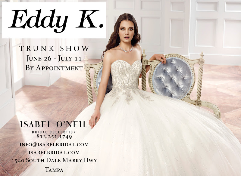Eddy K Trunk Show | South Tampa Bridal Salon Isabel O'Neil Bridal