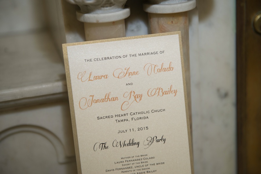 Tradiational Gold Shimmery Wedding Invitation