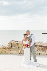 Siesta Key Beach Bride and Groom Portrait Wedding Day | L. Martin Photography