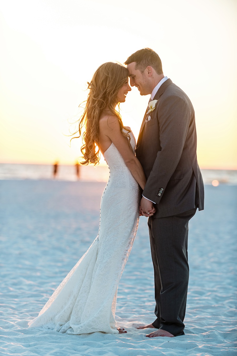 Clearwater Beach Bride and Groom Wedding Portrait | Marc Edwards Photographs